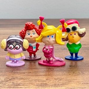 How The Grinch Stole Christmas PVC Toy Figures Cindy Lou Who Friends SET 4 2019